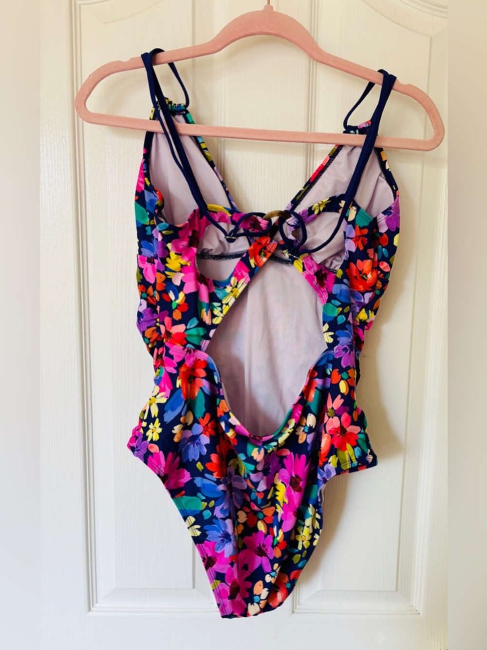 CupShe Purple Floral One-Piece Swimsuit Women’s Size XL New with Tags Floral - Picture 2 of 11